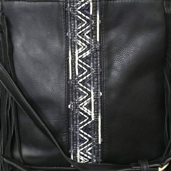 Leather fringe handbag cross body - Picture 2 of 8